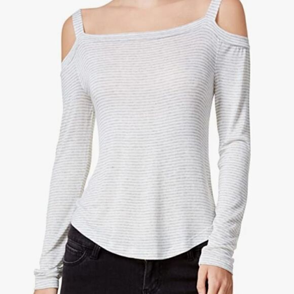 Chelsea Sky Women's Cold Shoulder Top - Picture 1 of 4